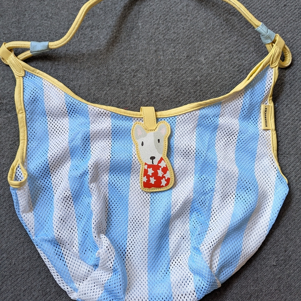 Starbucks Asia Mesh Bag With Puppy Button Closure BNWT